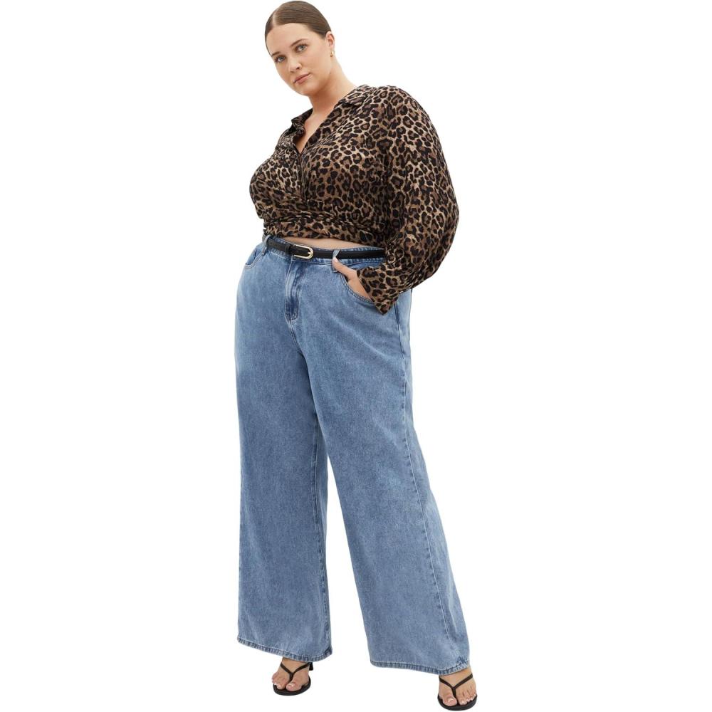 image:imageCity Chic Womens Plus Size Shirt  Ellie PrintLeopard