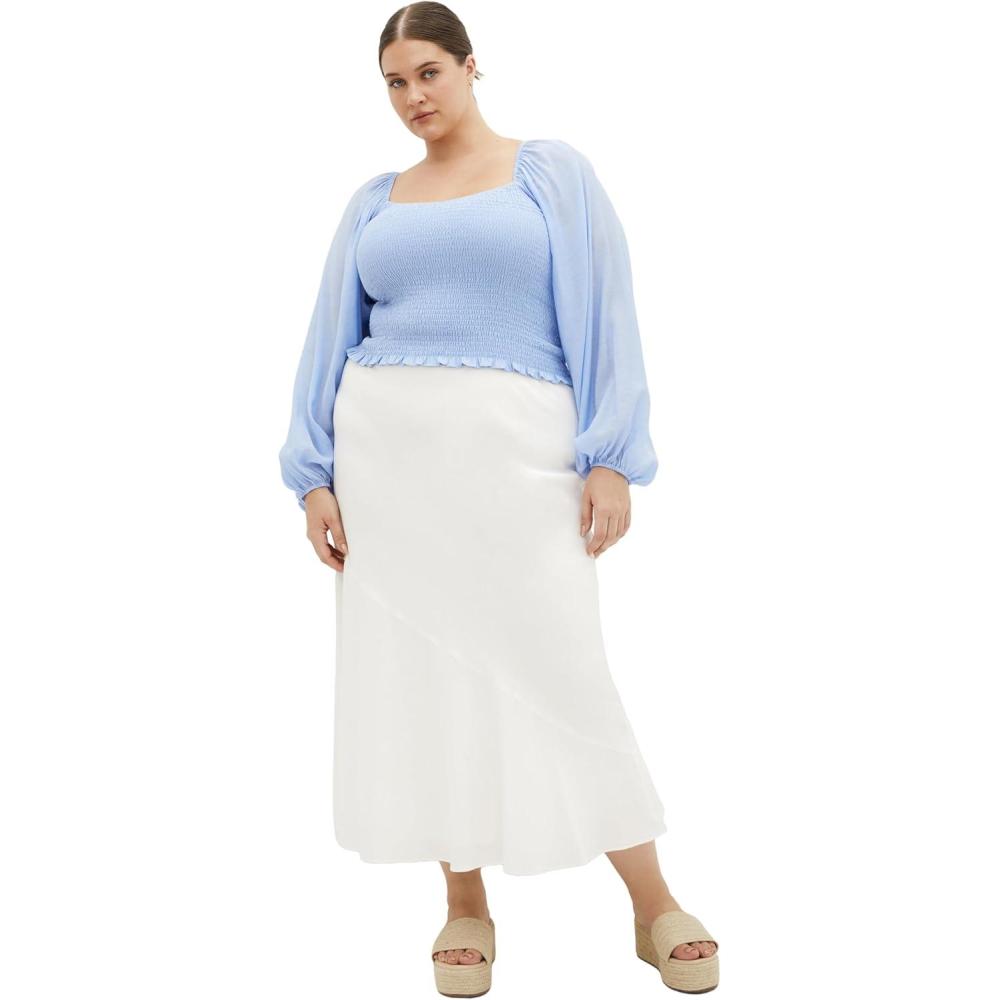 image:imageCity Chic Womens Plus Size Top RowySky Blue