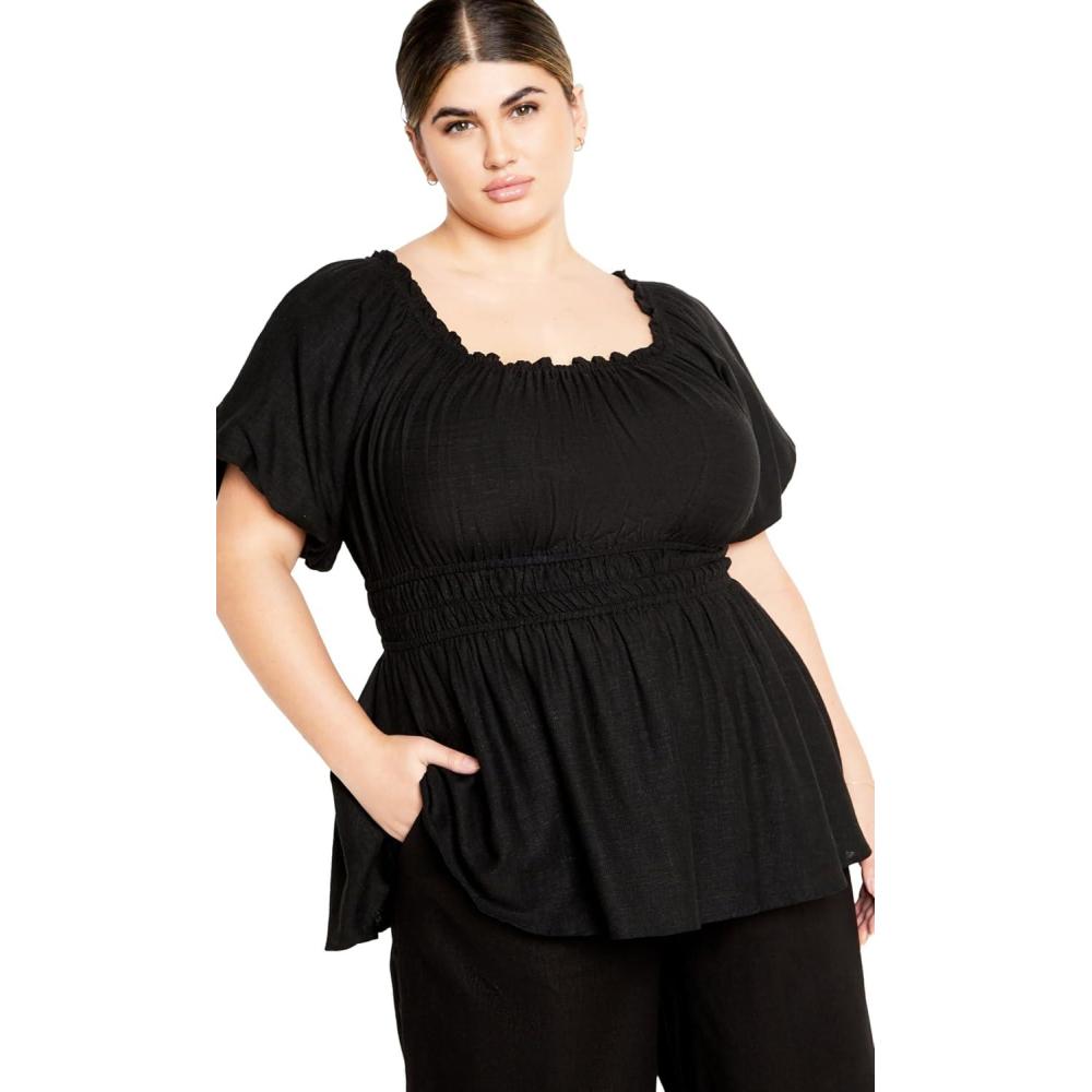 image:imageCity Chic Womens Suzy TopBlack