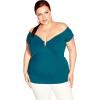 image:imageCITY CHIC Plus Size Top Island Off Shoulder Top