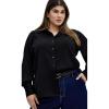 image:imageCity Chic Plus Size Shirt Enya ShirtSolid Black