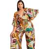 image:imageCity Chic Womens Plus Size Peta Print TopOpulent Foligae