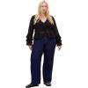 image:imageCity Chic Womens Trixie Ruffle TopBlack