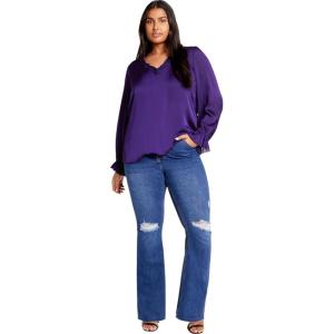 CITY CHIC Plus Size Top, Maia Top(Purple)
