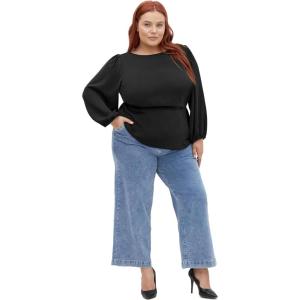 City Chic Plus Size Shirt Finsbury in Black(Black)