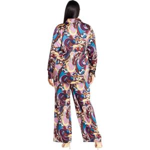 City Chic Women’s Apparel Women’s City Chic Plus Size Shirt Mara(Envy Abstract)