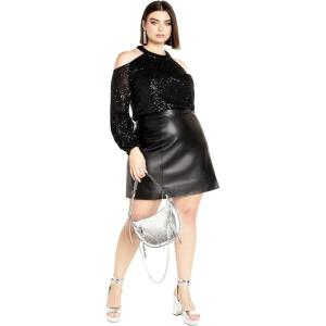 City Chic Women’s Eliza Top(Black)