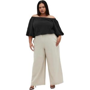 City Chic Women’s Plus Size Top – Haven(Black)