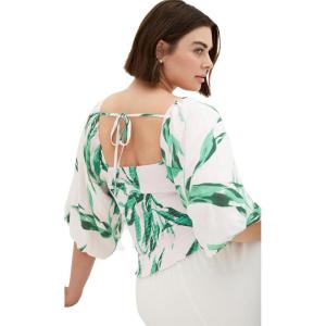 City Chic Women’s Plus Size Top – Leilani(Kelly Floral)