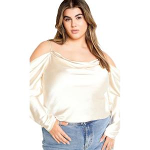 City Chic Women’s Top Keyla(Cream)