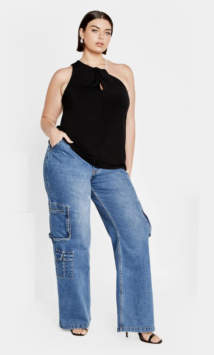image:imageCity Chic Womens Lara TopBlack