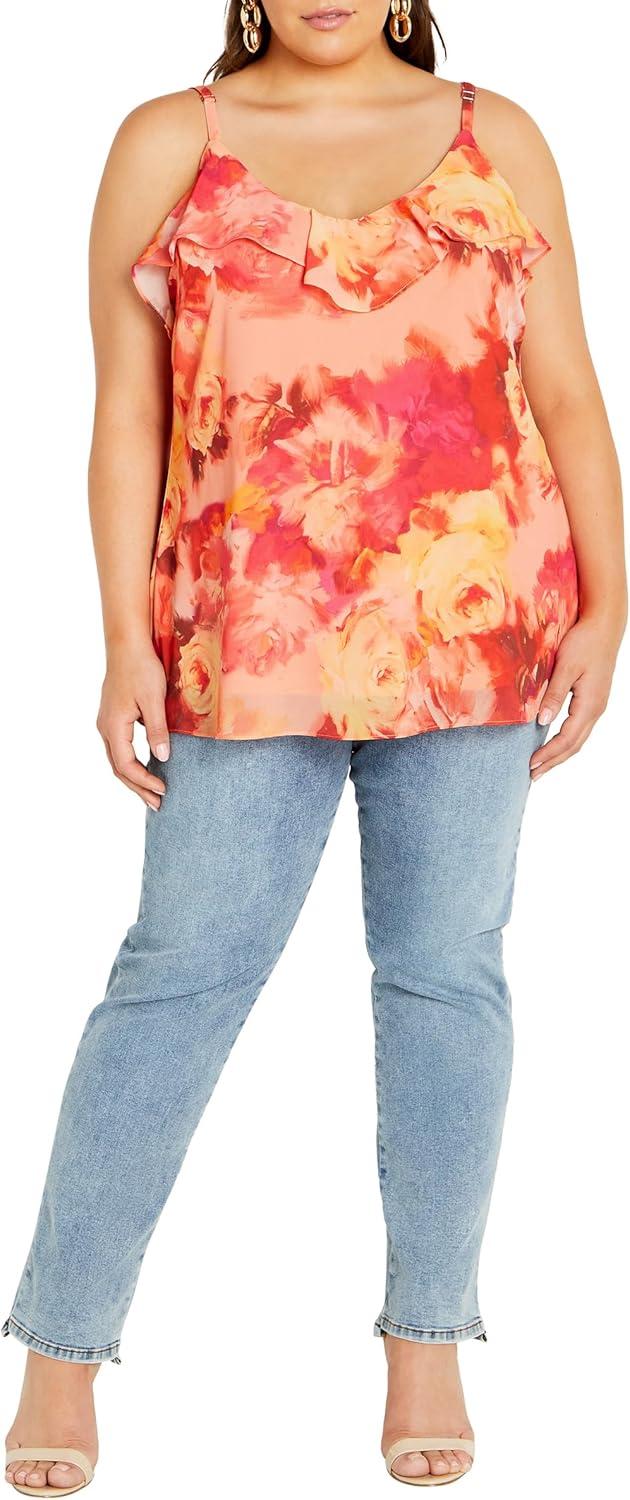 image:imageCity Chic Womens Mischa Print TopLamour