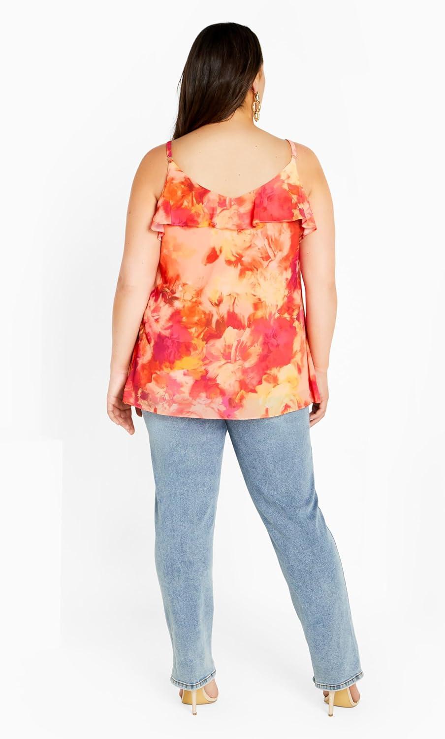 image:imageCity Chic Womens Mischa Print TopLamour