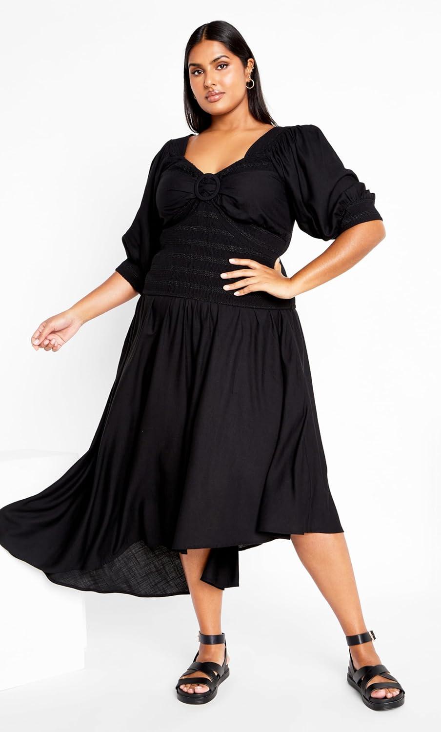 image:imageCity Chic Womens Plus Size Flora Plain Top