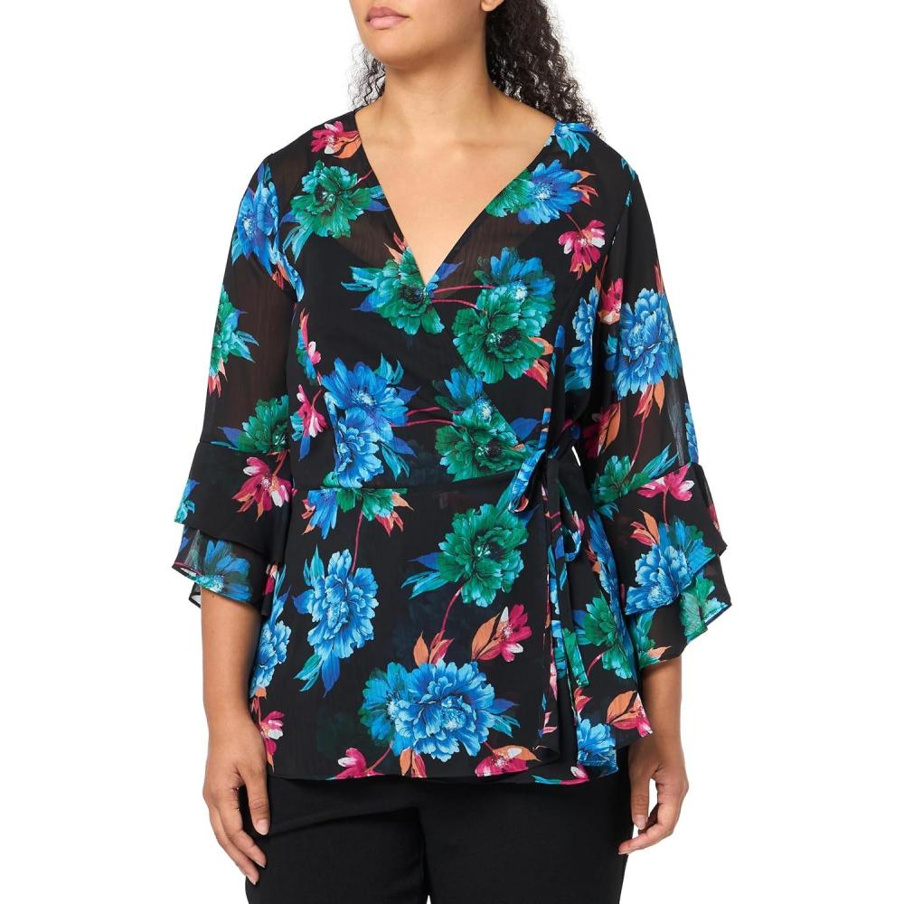 image:imageCity Chic Womens Plus Size Charlie Print TopBlooming Lush