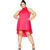 image:imageCITY CHIC Plus Size Hi Lo Shine Tunic Flamingo Pink