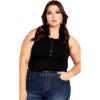 image:imageCity Chic Womens Apparel Womens City Chic Plus Size Tank NalaniBlack