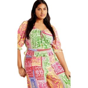 City Chic Women’s Citychic Plus Size Top Love Anthem(Love Anthem)