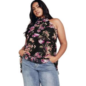 City Chic Women’s Kimmi Top(Blk Perfect Petal)