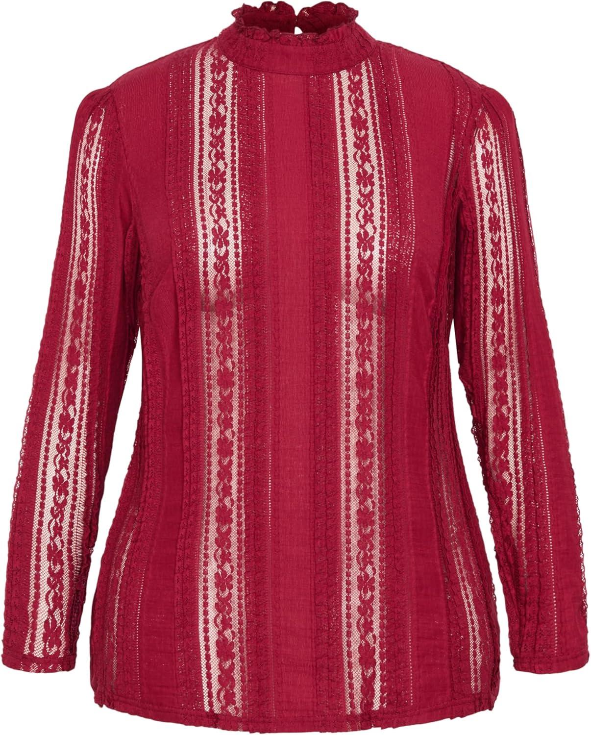image:imageCity Chic Plus Size Top Paneled Lace TopRuby