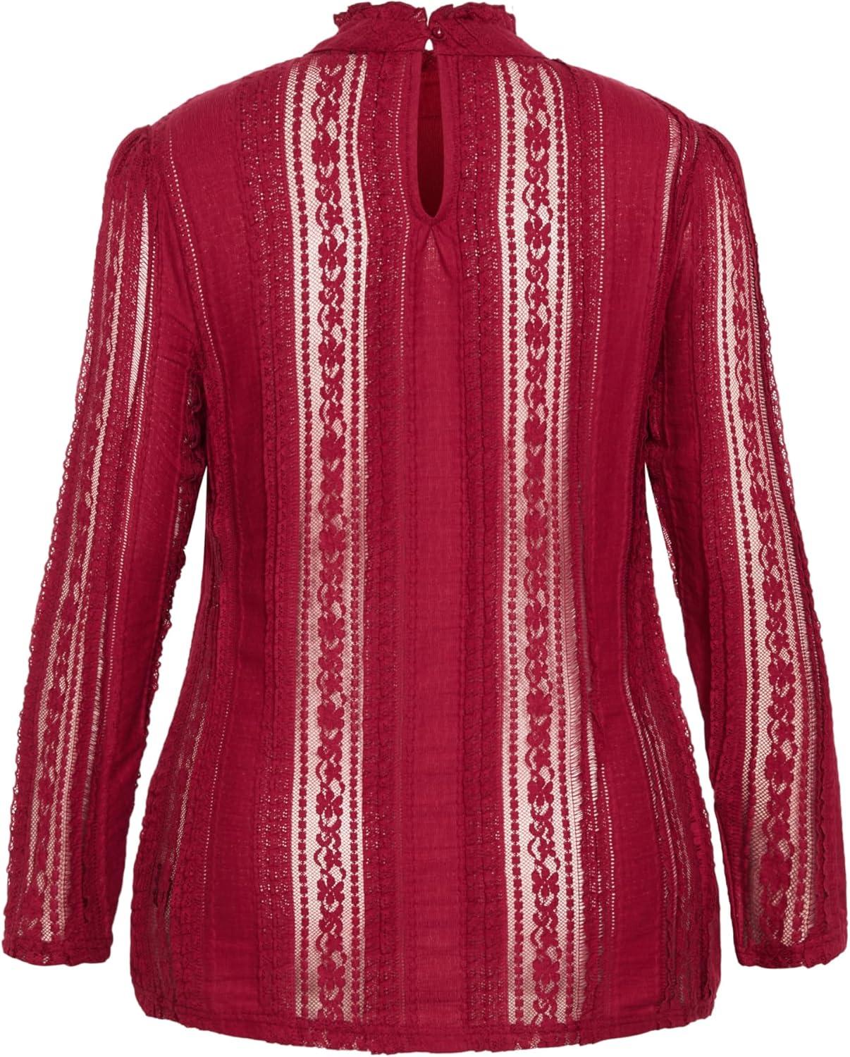 image:imageCity Chic Plus Size Top Paneled Lace TopRuby