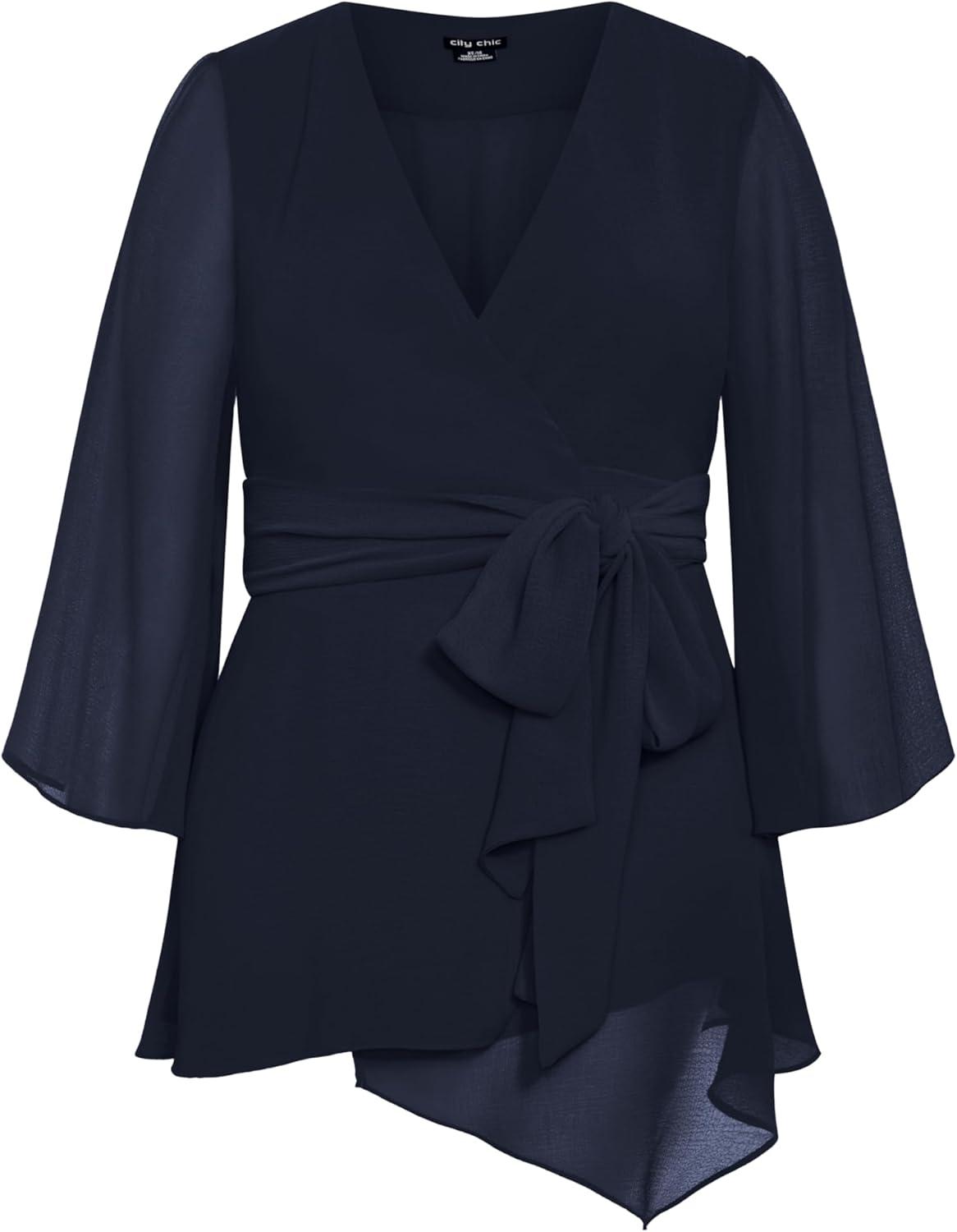 image:imageCity Chic Womens Plus Size Top AryaNavy