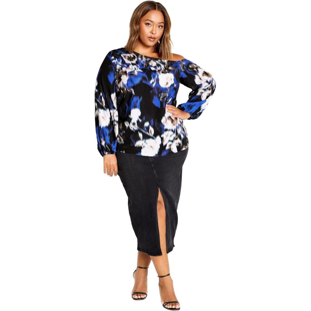 image:imageCITY CHIC Womens Plus Size Top Twyla PRT