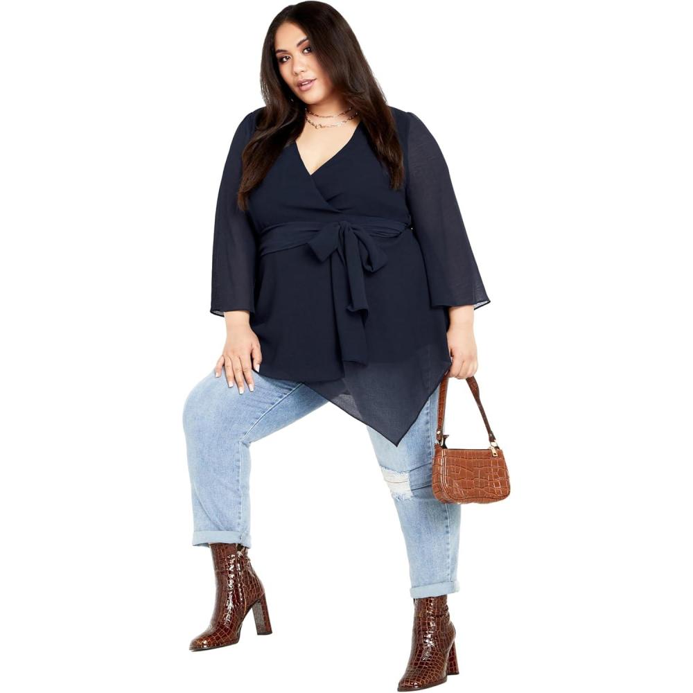 image:imageCity Chic Womens Plus Size Top  AryaNavy