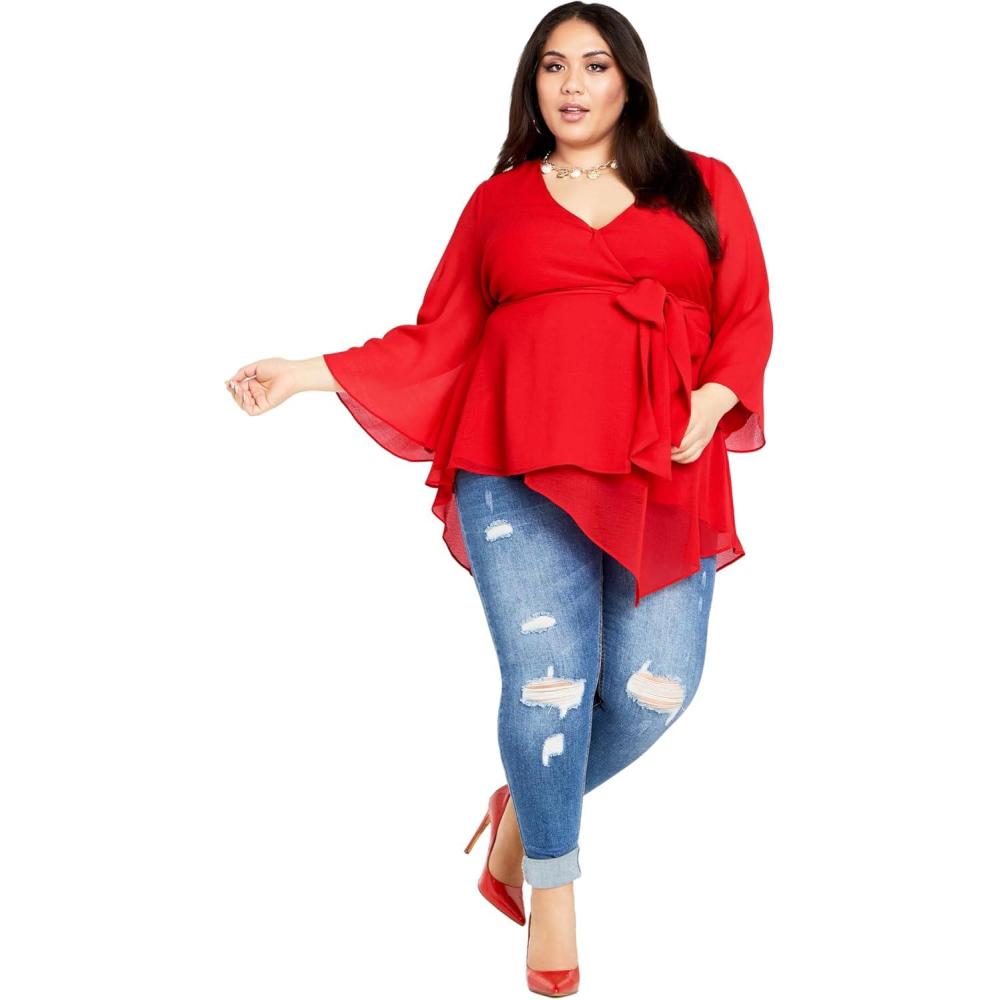 image:imageCity Chic Womens Plus Size Top AryaTigerlily