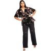 image:imageCity Chic Womens Citychic Plus Size Top Blossom LoveBlk Bold Blsm