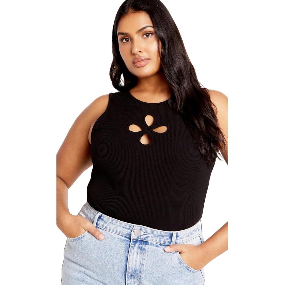 image:imageCity Chic Womens Plus Size Daisy TankBlack