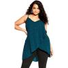 image:imageCity Chic Womens Plus Size Cami  Hi Lo ShineEmerald