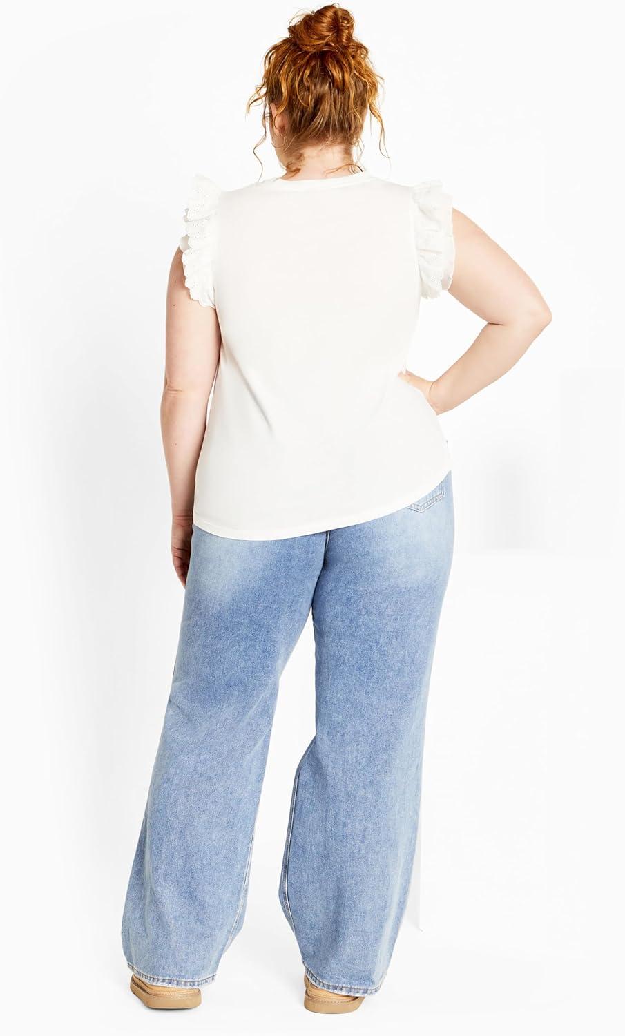 image:imageCity Chic Plus Size Top Darcy TopIvory