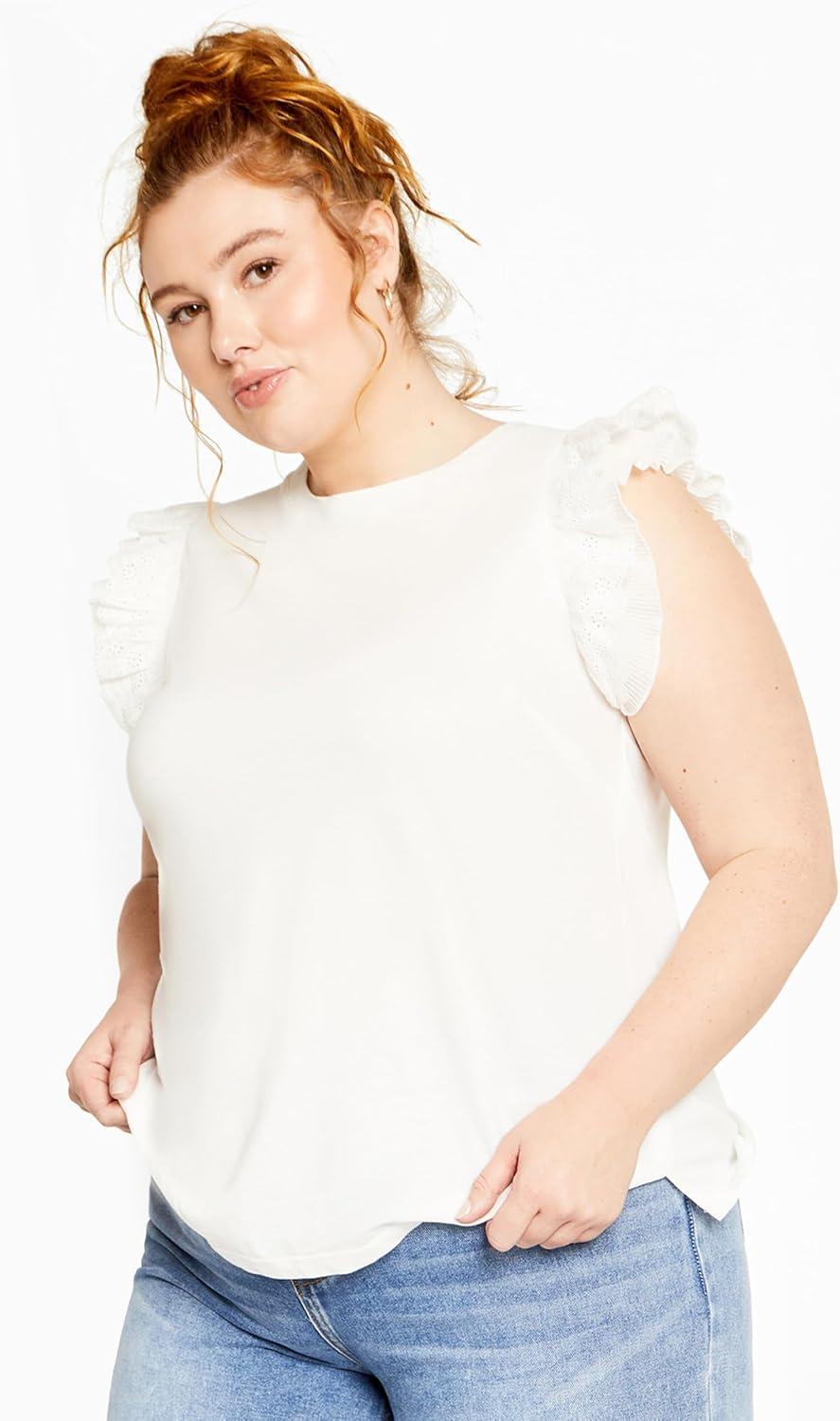 image:imageCity Chic Plus Size Top Darcy TopIvory