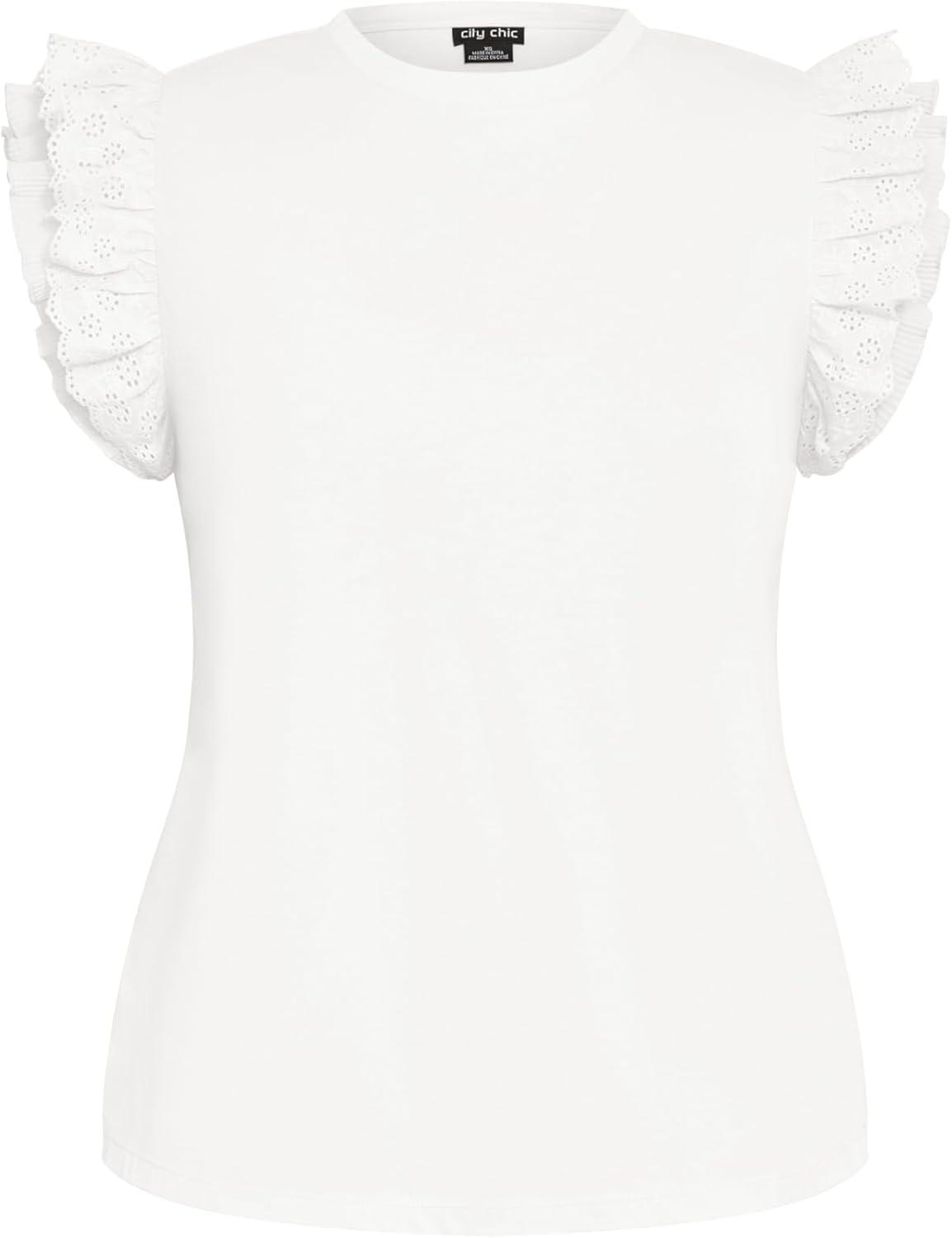 image:imageCity Chic Plus Size Top Darcy TopIvory