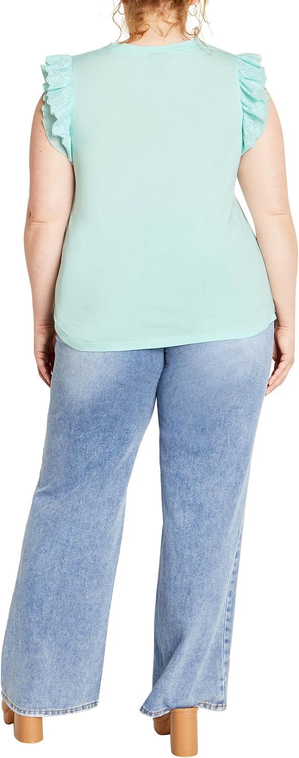 image:imageCity Chic Plus Size Top Darcy TopSeafoam
