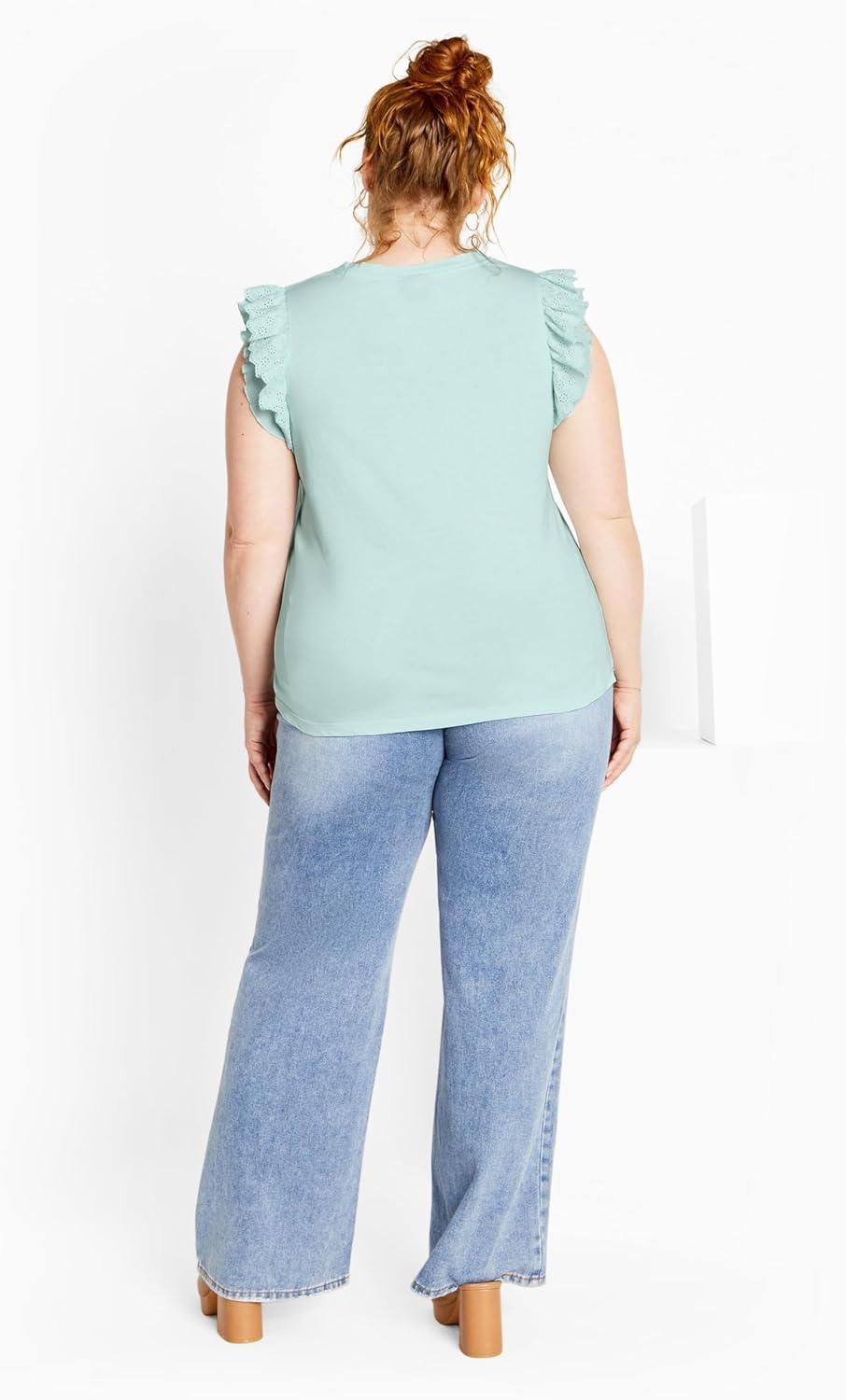 image:imageCity Chic Plus Size Top Darcy TopSeafoam