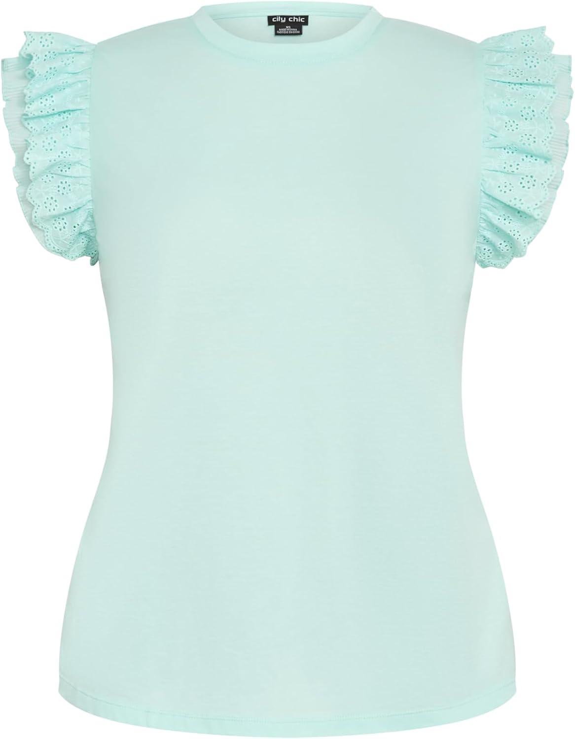 image:imageCity Chic Plus Size Top Darcy TopSeafoam