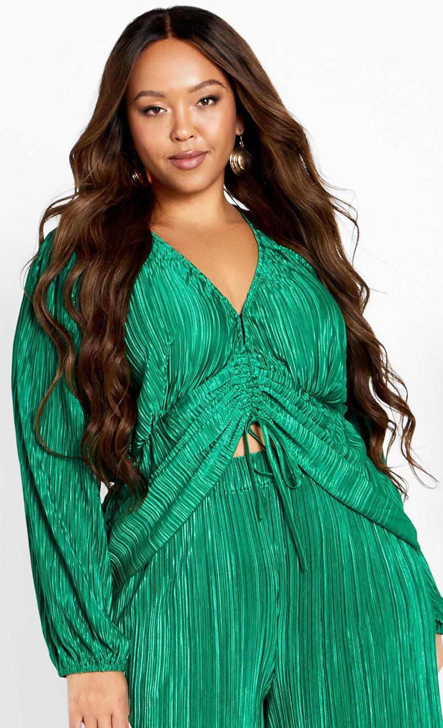 image:imageCity Chic Womens Hailee TopGreenstone