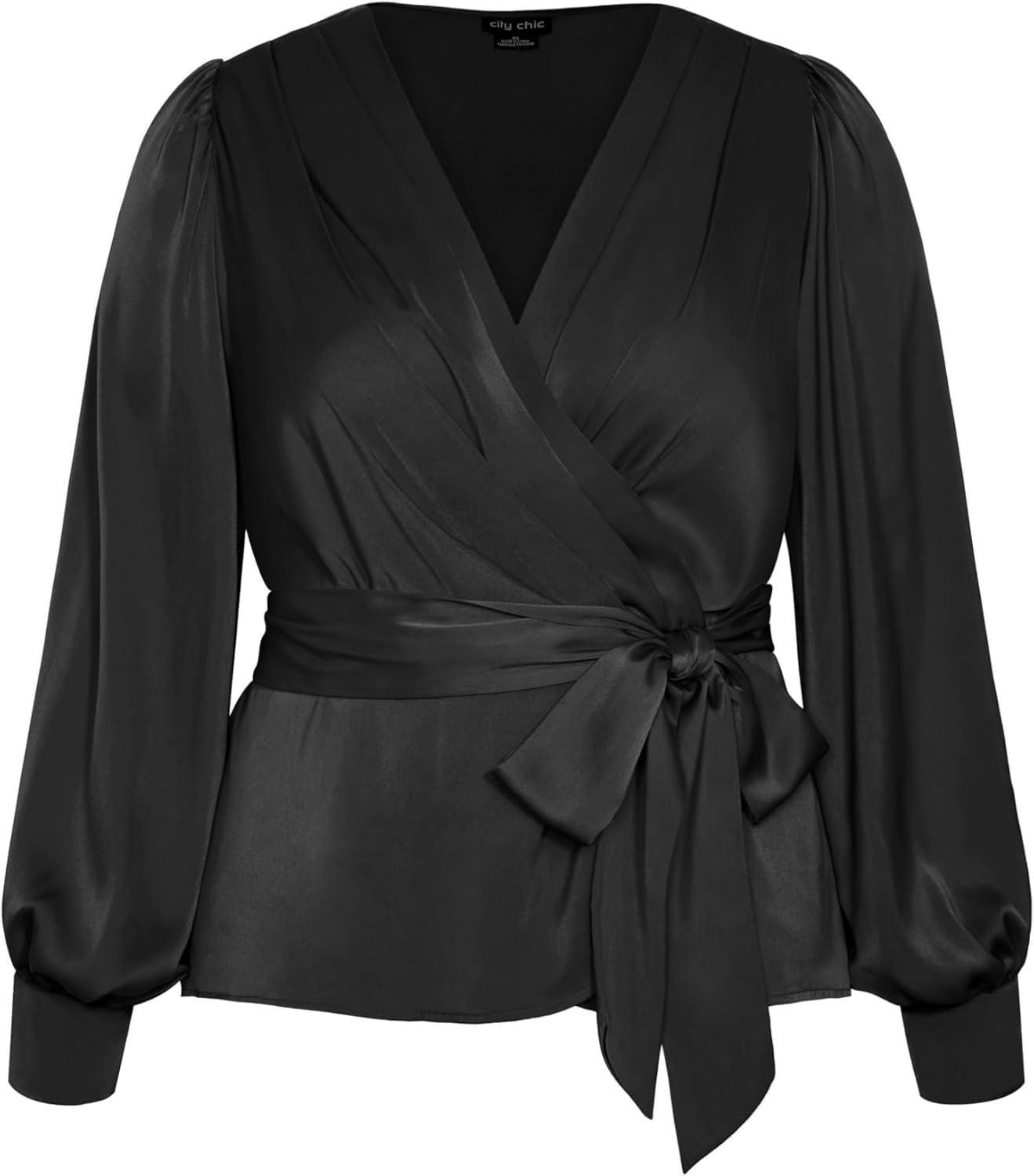 image:imageCity Chic Womens Plus Size Opulent TopBlack