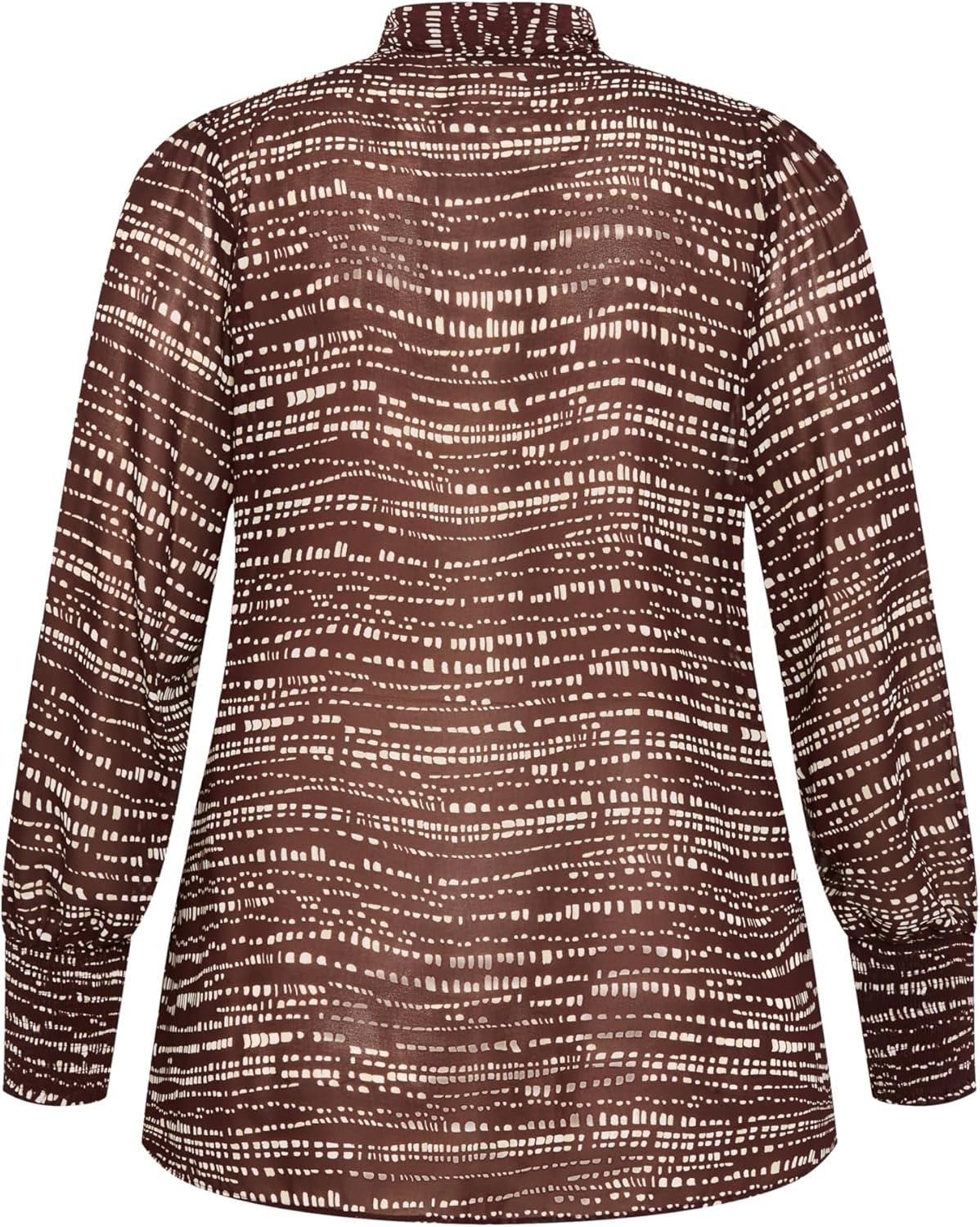 image:imageCity Chic Womens Plus Size Shirt Elm CourtColour Noise