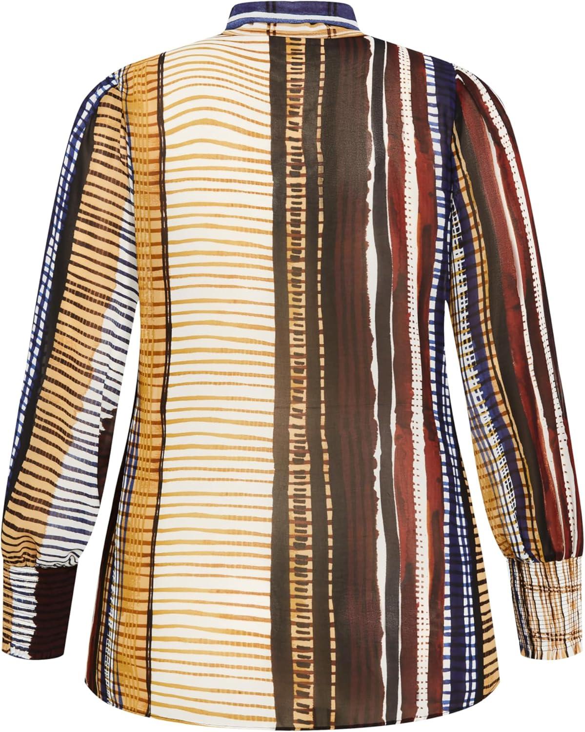 image:imageCity Chic Womens Plus Size Shirt Elm CourtFree Style Stripe