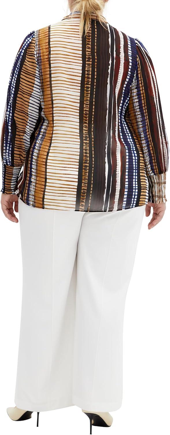image:imageCity Chic Womens Plus Size Shirt Elm CourtFree Style Stripe