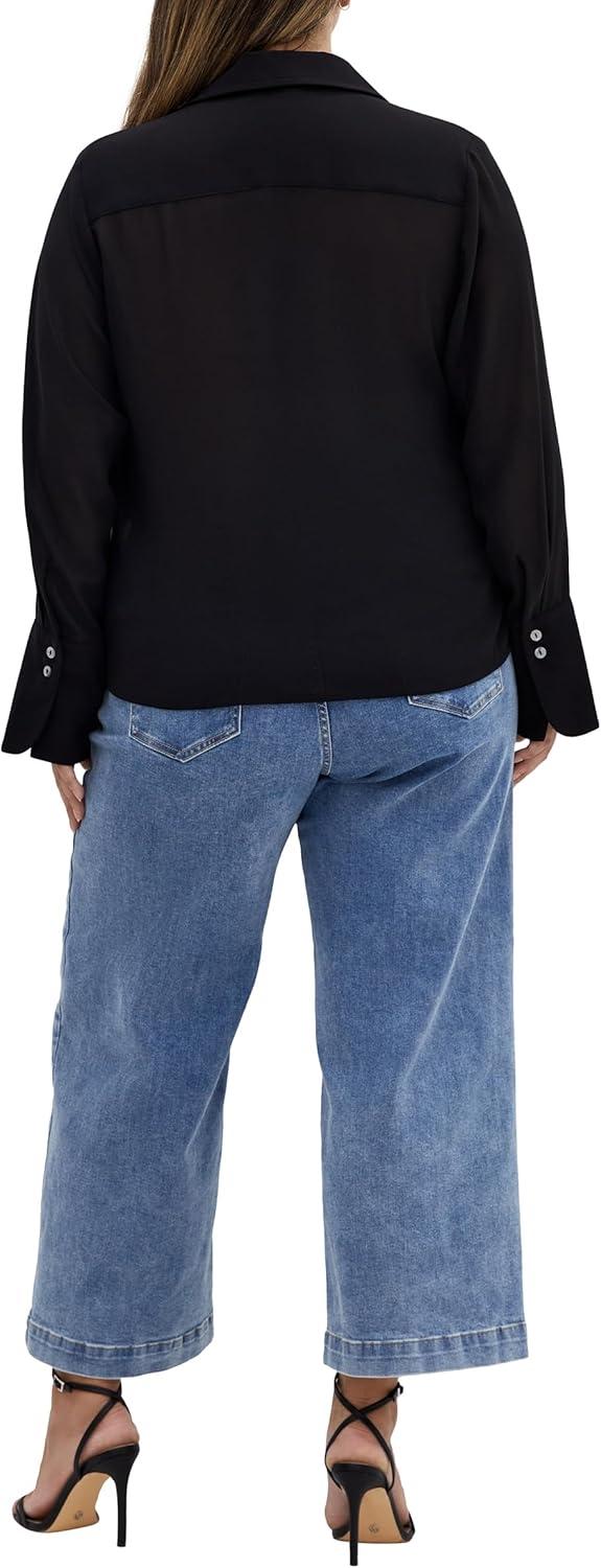 image:imageCity Chic Womens Plus Size Shirt Regent StBlack
