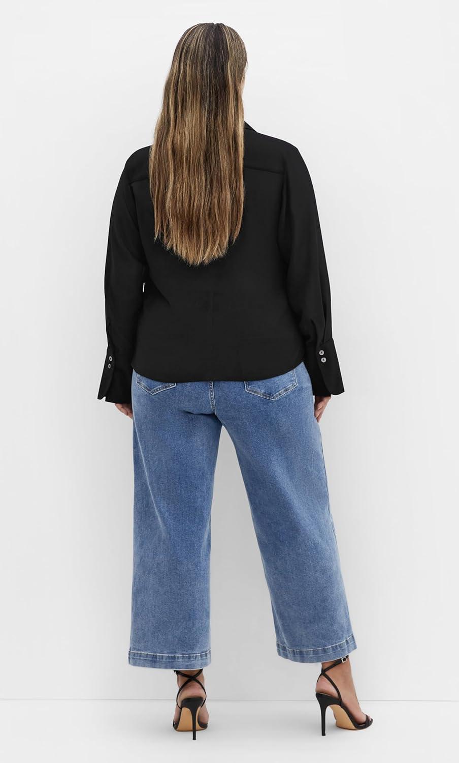 image:imageCity Chic Womens Plus Size Shirt Regent StBlack