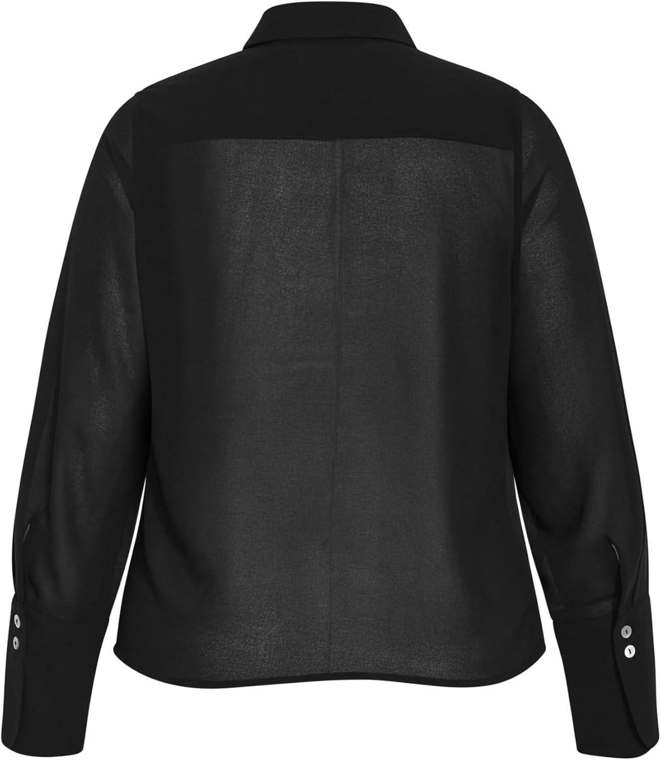 image:imageCity Chic Womens Plus Size Shirt Regent StBlack