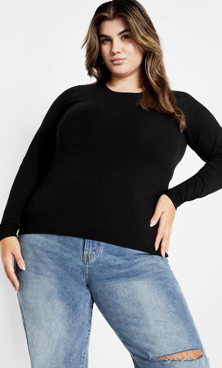 image:imageCity Chic Womens Plus Size Top NoaBlack
