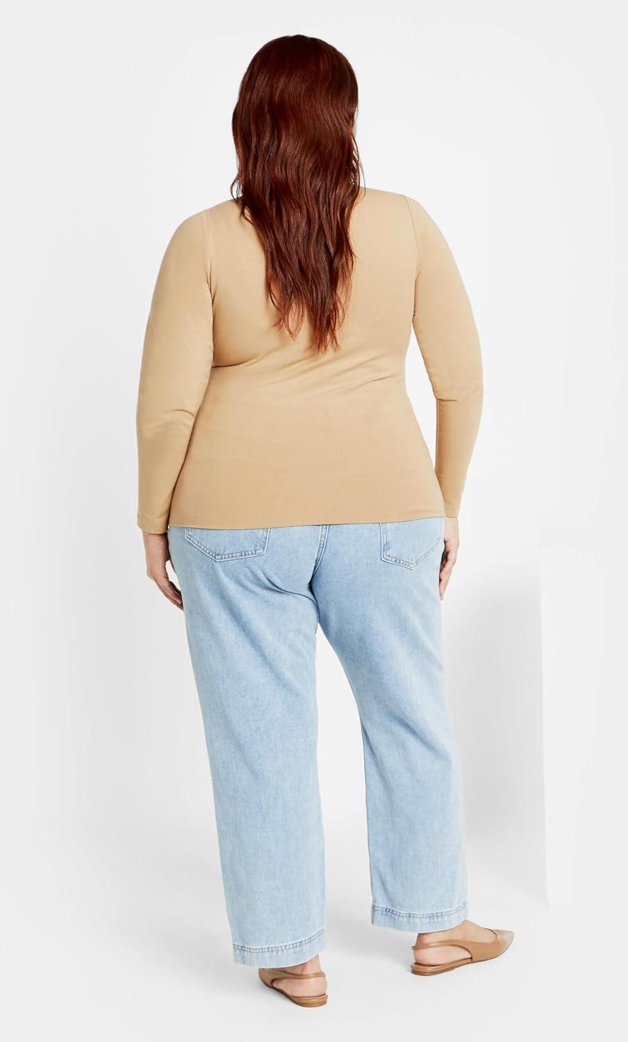 image:imageCity Chic Womens Plus Size Top NoaLatte