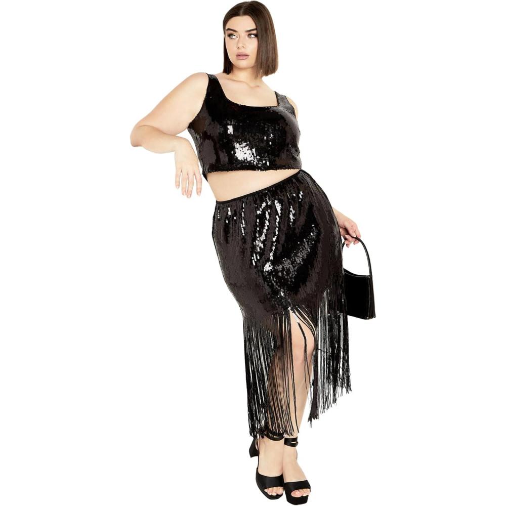 image:imageCity Chic Plus Size Top Savanna TopBlack