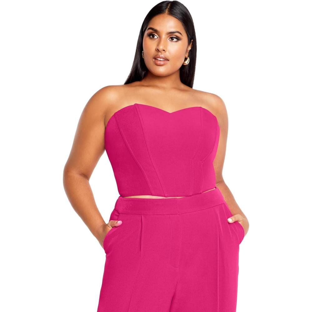 image:imageCity Chic Womens Alexis CorsetLipstick Pink